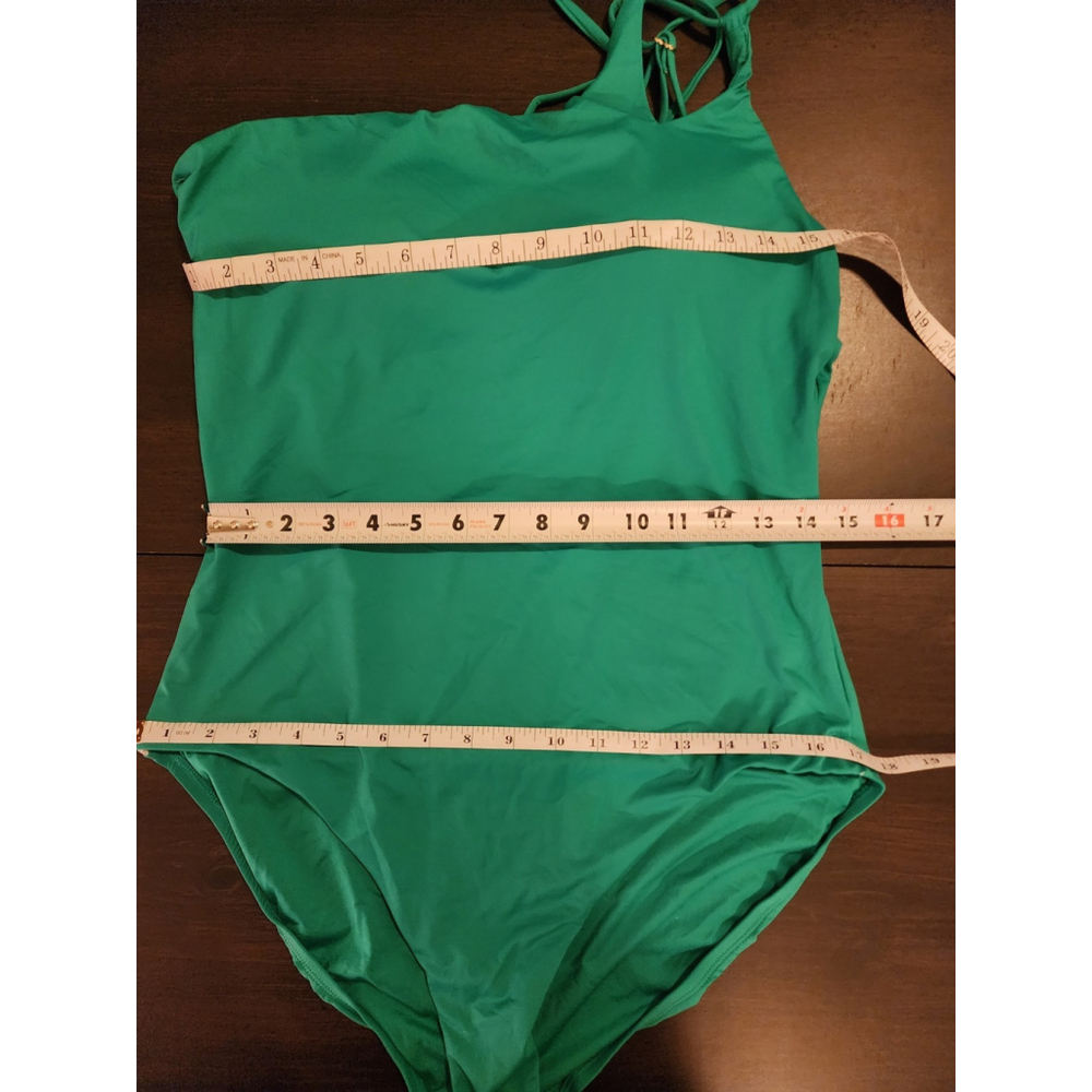 La Blanca One piece Swimsuit Bathing Suit 16 Emerald Forest Green Tummy Control - Picture 7 of 16